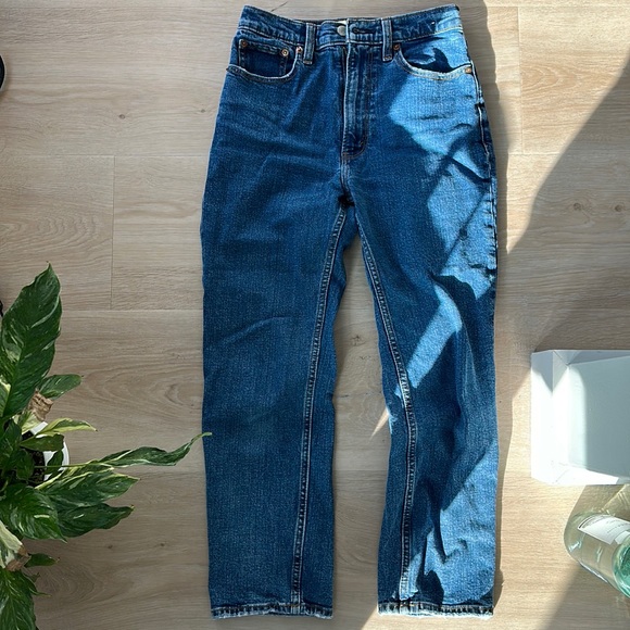 Abercrombie & Fitch Denim - Abercrombie and Fitch Ankle Straight Ultra High Rise Jeans
